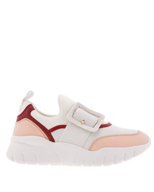 Bally Brinelle Janelle Buckle Low-Top Sneakers - Pink