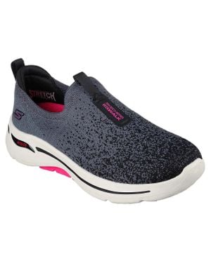 Skechers Go Walk Arch Fit Lunar Views 124873-Bkhp Sneaker 6 Eee3438 ,6) - Blue
