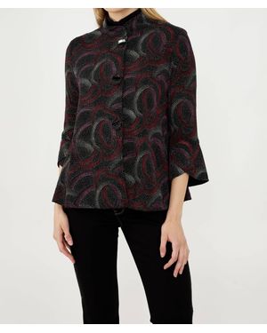 FRANK LYMAN Textured Button Jacket - Black