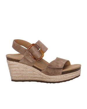 Aetrex Ashley Wedge Sandal - Brown