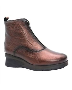 Eric Michael Mandy Wedge Bootie - Brown