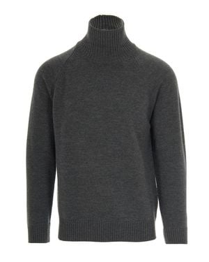 Paolo Pecora High Neck Sweater - Gray