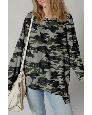 Thomas & Co Retro Camo Sweatshirt - Black