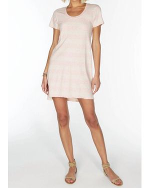 Bobi Short Sleeve Pocket Dress - Natural