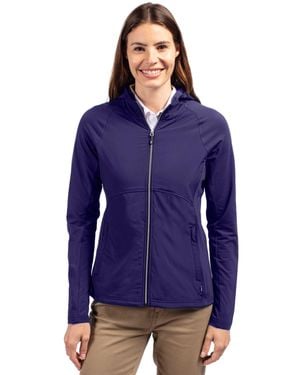 Cutter & Buck Adapt Eco Knit Hybrid Recycled Full Zip Jacket - Blue