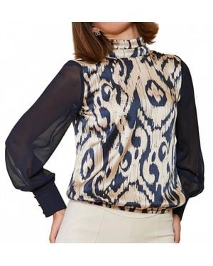 spartina 449 Erinne Silk Blouse - Blue
