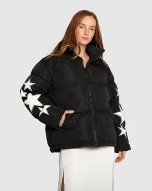 Belle & Bloom A Star Is Born Puffer Jacket - Black