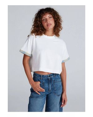 ASKK NY Cuff Combo Tee - White