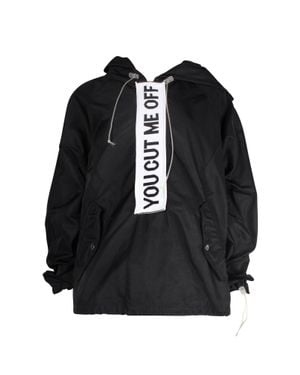 Off-White c/o Virgil Abloh Anorak 'You Cut Me Off' Hooded Jacket - Black
