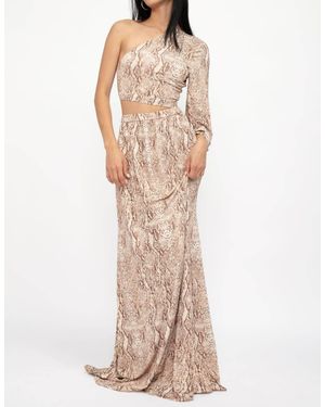 L'Agence Fontana One Shoulder Dress - Multicolor