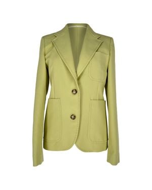 Victoria Beckham Single-Breasted Gabardine Blazer - Green