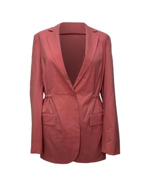 Theory Drawstring Blazer - Red