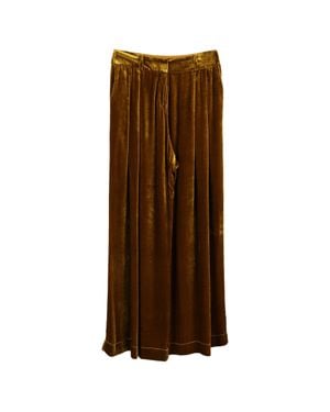 Mother Of Pearl Pleated Wide-Leg Pants - Brown
