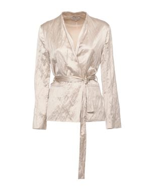 Antonelli Kade Silk Gilet Blazer - Natural