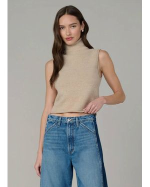 Joe's Jeans Stevie Sleeveless Roll Neck Sweater - Blue
