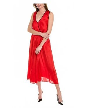 The Kooples Piped Midi Dress - Red
