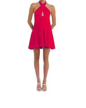 Amanda Uprichard Gwenna Mini Dress - Red