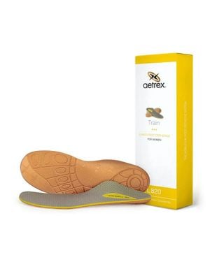 Aetrex Train Posted Orthotics Insole - Yellow