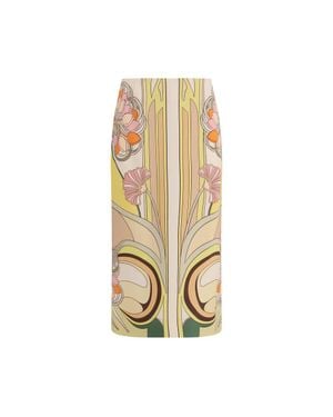 La DoubleJ Viscose Long Skirt - Metallic