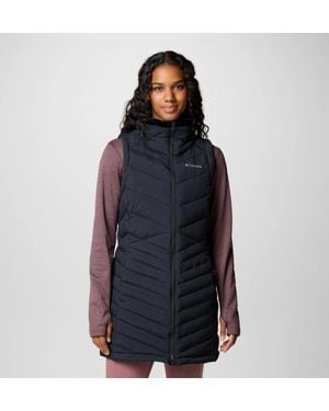 Columbia Joy Peak Ii Long Vest Omni-Heat Insulated Hiking Jdm2863 - Blue