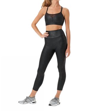 Bloch Adele Full Length Leather Look Leggings - Blue