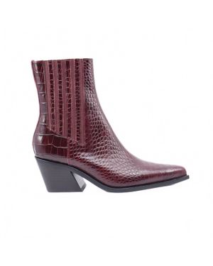 INTENTIONALLY ______ Hillary Heeled Ankle Boot - Purple