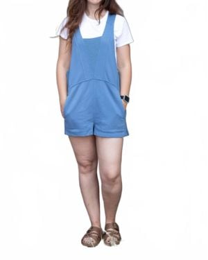 Blakeley Beach Please Romper - Blue