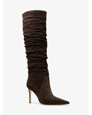 Michael Kors Dawn Suede Boot - Brown