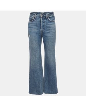 GRLFRND Denim Distressed Jeans S/Waist - Blue