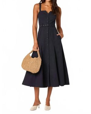 Astr Mckinley Midi Dress - Blue