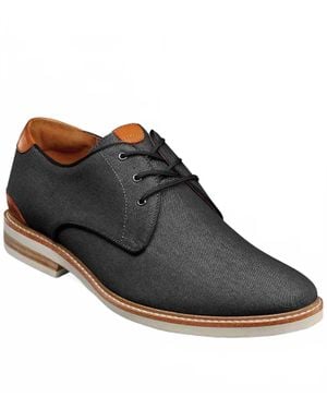 Florsheim Highland Canvas Plain Toe Oxford Shoes - Black