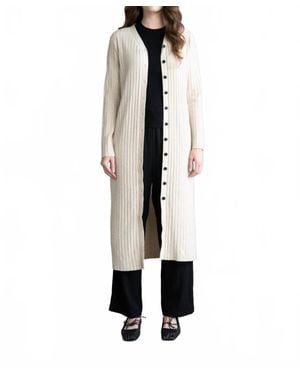 Elle Grey Annika Midi Sweater Dress - White