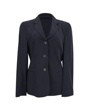 Giorgio Armani Single-Breasted Blazer - Blue
