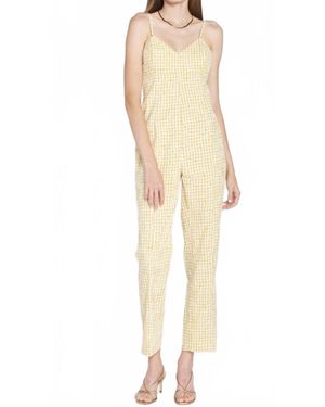 En Saison Linen Blend Jumpsuit - Natural