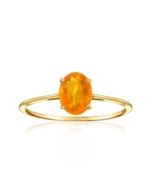 Ross-Simons Fire Opal Ring - Metallic