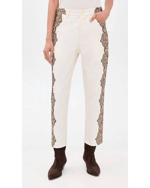 The Great Lace Print Wayne Jean - White