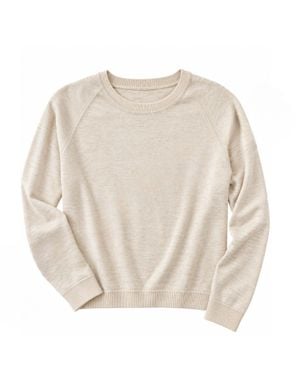 Zenana Simple Soft Sweater - Natural