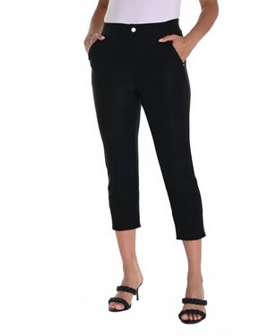 Sympli Slim Fit Capri Pant - Black