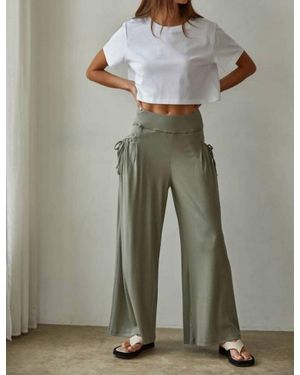 By Together Corrine Knit Wide Leg Pants - Green