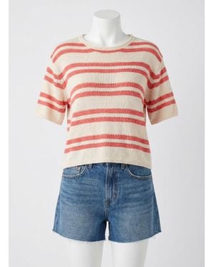 Z Supply Prado Stripe Sweater Tee - Natural