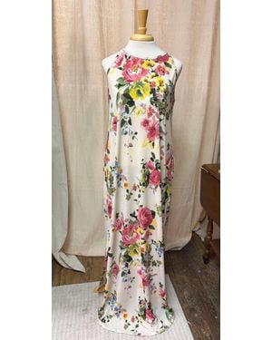 Emerald Collection Floral Maxi Dress - White