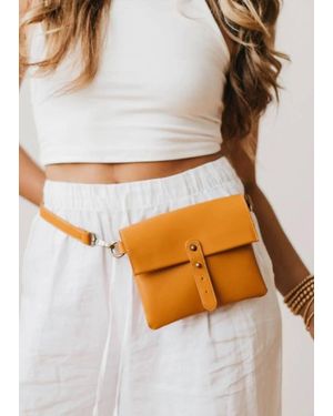 Pretty Simple Bethanie Belt Clutch Cross Body Bag - White