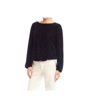Karen Kane Boatneck Top - Black