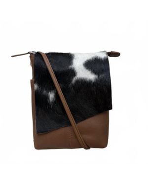 ILI New York Small Calf Hair Crossbody Bag - Black