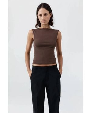 St. Agni Organic Cotton Ballerina Top - Blue