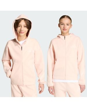 adidas Kids' Z. N.E. Full-Zip Hooded Track Jacket - Pink