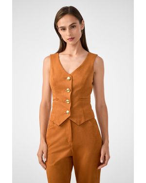 Trina Turk Kofi Vest - Orange