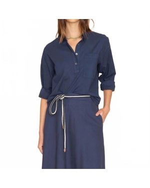 Xirena Lynden Long Sleeve Top - Blue