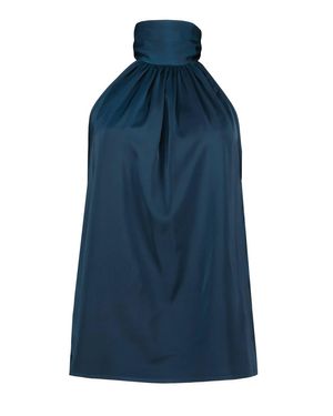 Bishop + Young Romance Esme Tie Neck Halter - Blue