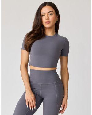 AVA Active Hera Crop T-Shirt - Blue